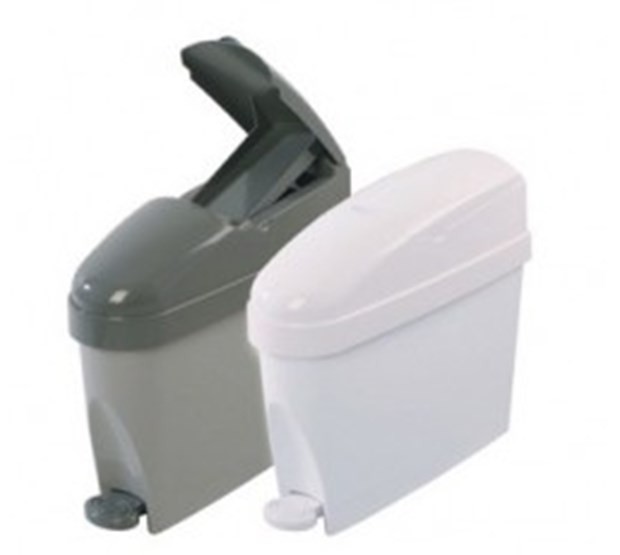 12 Litre White Mini Sanitary Bin