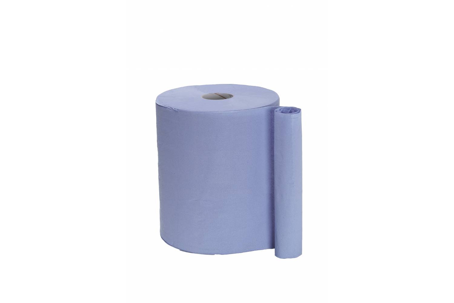 2 ply Blue Wiping Roll - Recycled