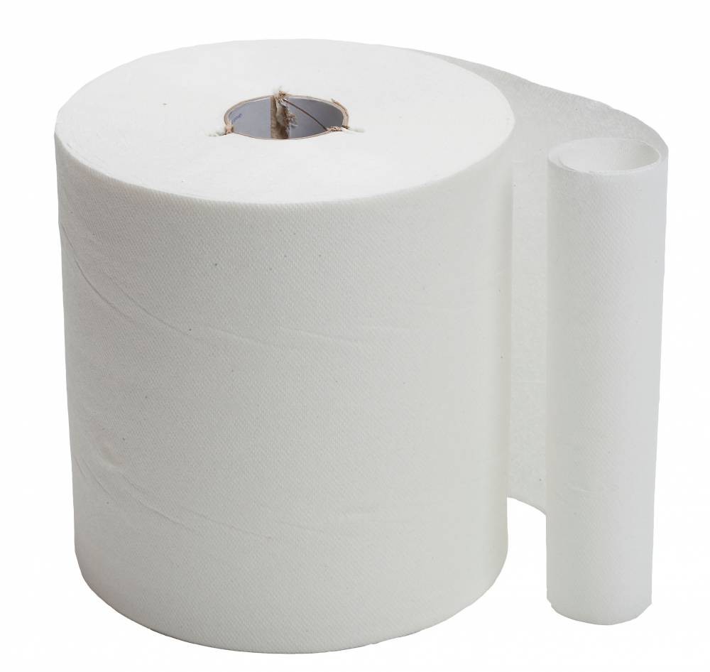 2 ply White Wiping Roll - Pure