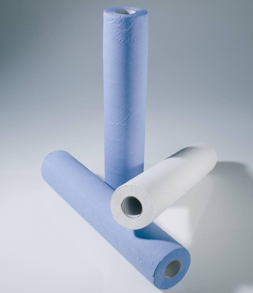 20" Blue 2 ply Medical Roll - Recycled