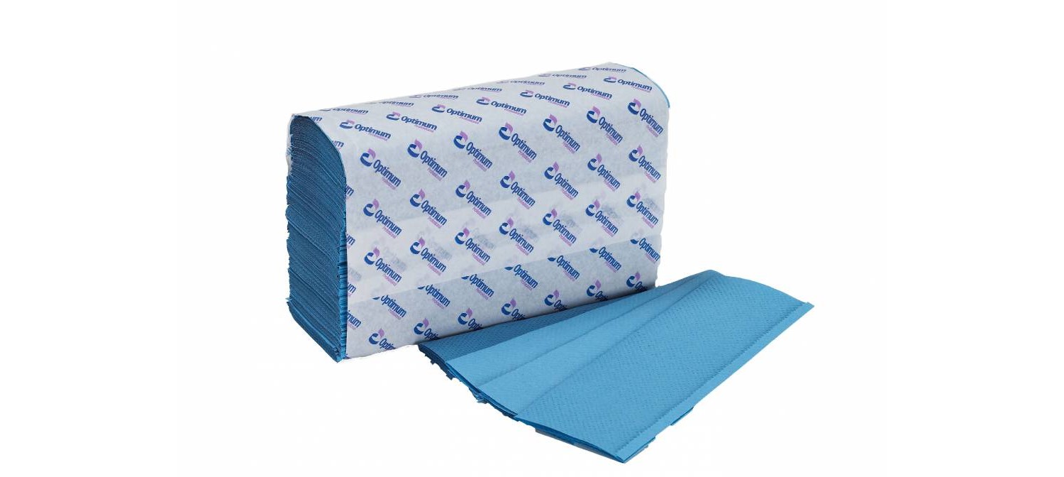 Blue 1 Ply Z-Fold Hand Towel