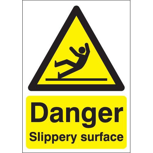 Danger Slippery Surface - PPE Sign