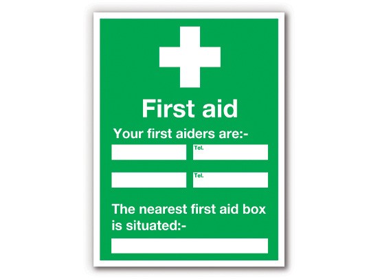 First Aiders PPE Sign