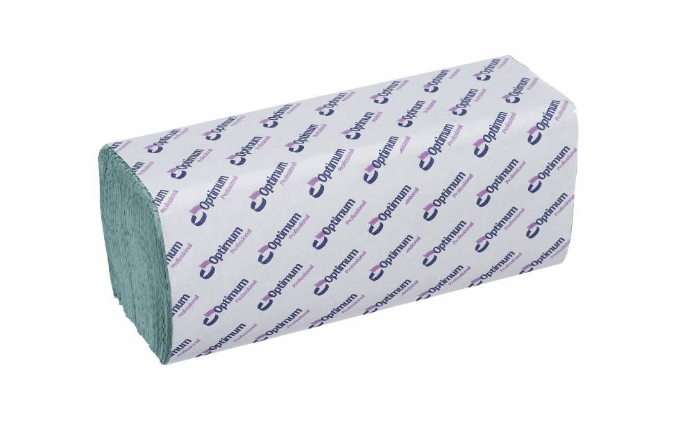 Green 1 Ply Interfold Hand Towel