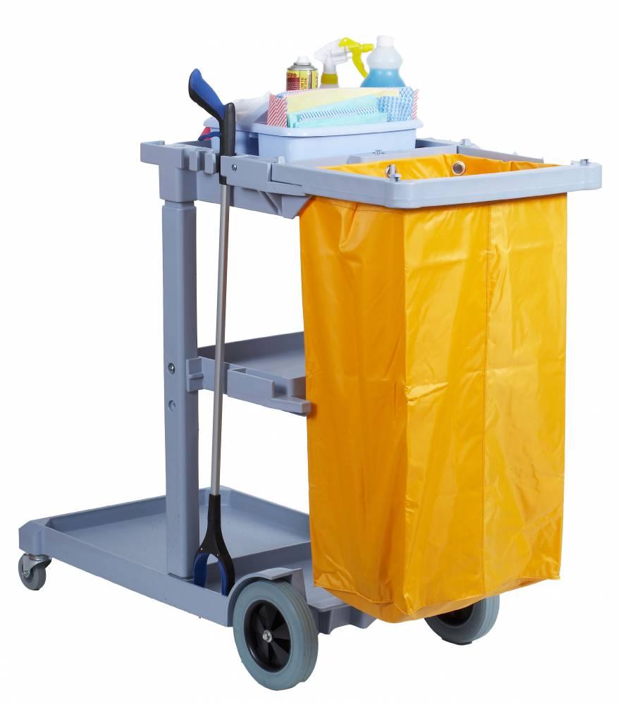 red hetty cleaning trolley