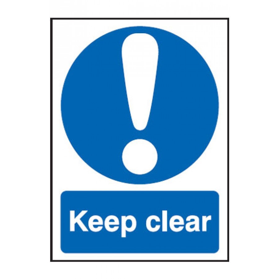 Keep Clear PPE Sign