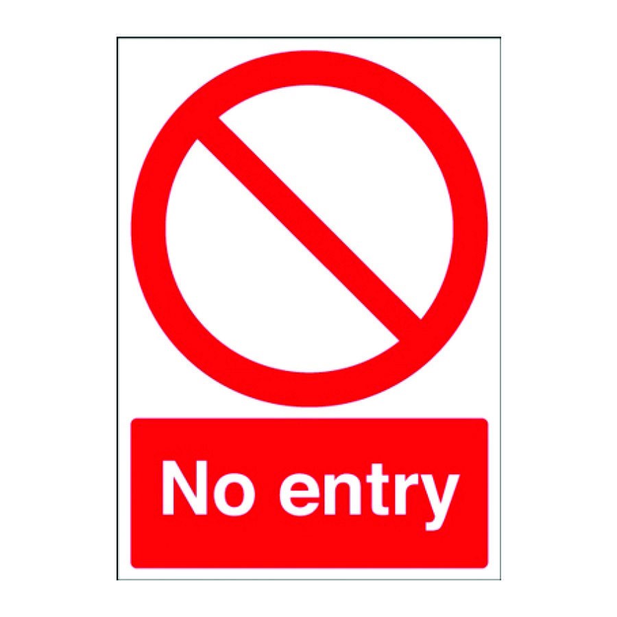 No Entry PPE Sign