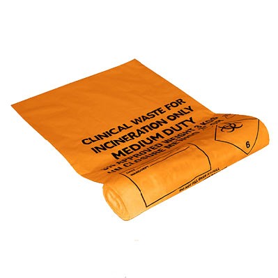 Orange Clinical Waste Sacks