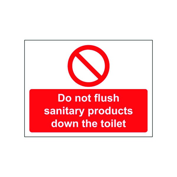 Please Do Not Put Sanitary Waste Down The Toilets