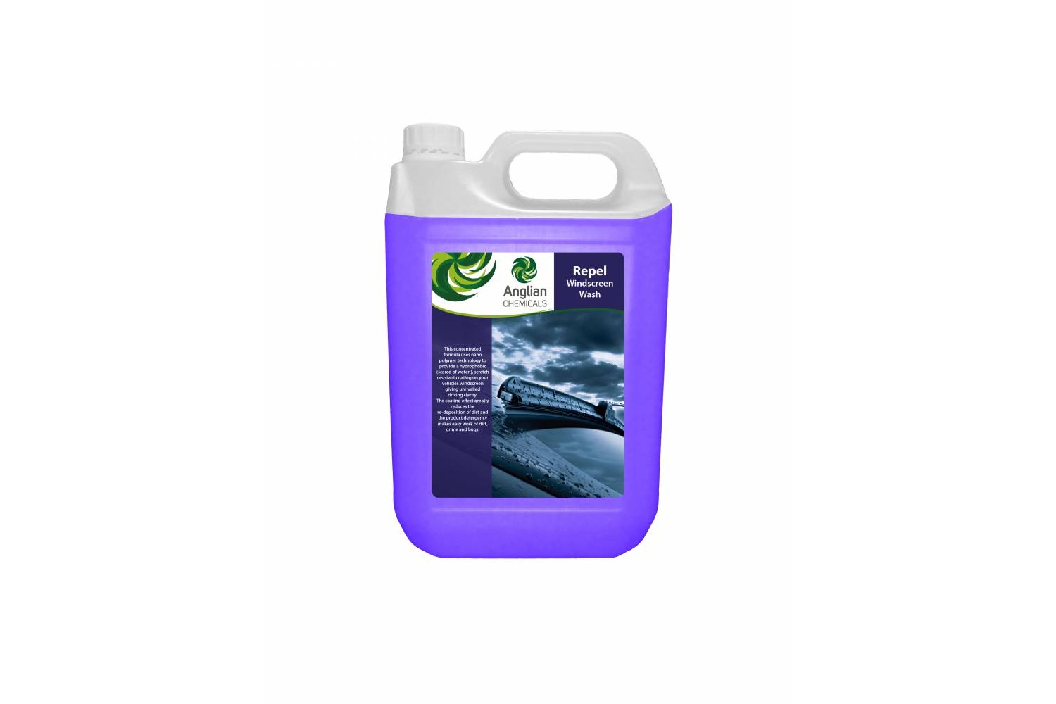 Repel screen wash