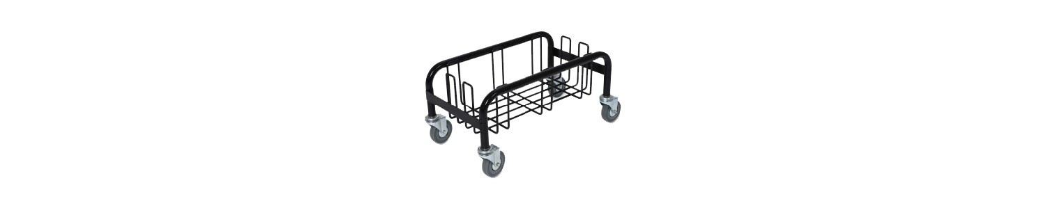 Wall hugger single trolley