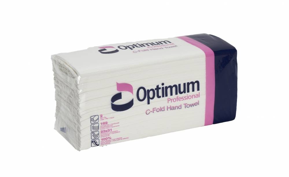 White 2 Ply Hand Towel